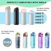 Replacement Lid for Owala Freesip,Compatible with Owala Cup,One Button Water Bottle Top Lid Replacement Accessory,Leakproof,BPA-Free (Purple Pink)