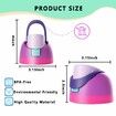 Replacement Lid for Owala Freesip,Compatible with Owala Cup,One Button Water Bottle Top Lid Replacement Accessory,Leakproof,BPA-Free (Purple Pink)