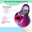 Replacement Lid for Owala Freesip,Compatible with Owala Cup,One Button Water Bottle Top Lid Replacement Accessory,Leakproof,BPA-Free (Purple Pink)