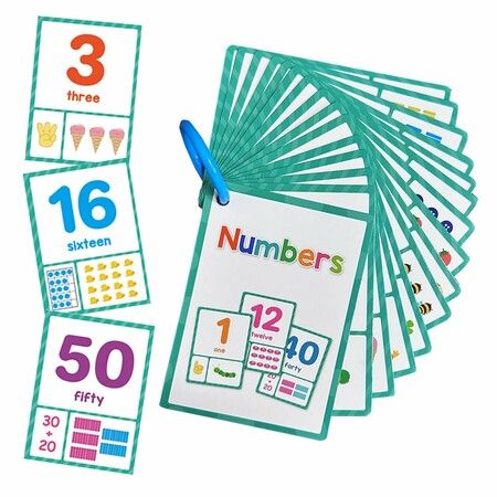 Numbers Montessori English Word Learning Flash Cards for Kids,Early Educational Flashcards,Classroom Supplies,Teaching Materials For Teachers