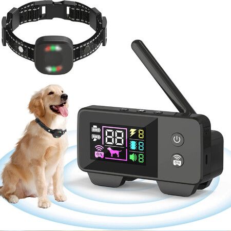 Electronic Training Collar With 480M Remote Wireless Dog Fence Vibration Shock Control