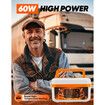 Cordless Electric Lunch Box,Rechargeable Self-Heating Food Warmer with 16000mAh Battery,1L Heated Lunch Box with Smart Reservation & Keep Warm White