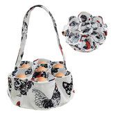 Egg Bags, Egg Collecting Basket with 7 Pouches, Eggs Gathering Basket for Chicken Hen Duck Goose Fresh Eggs Housewife Farmhouse Transporting Storage
