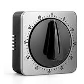 Kitchen Timers for Cooking, Chef Cooking Timer Clock with Loud Alarm, 100% Mechanical Desk Timer, No Batteries Required, Countdown Reminder