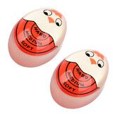 2Pcs Egg Timer Sensitive Hard and Soft Boiled Color Changing Indicator Tells When Eggs are Ready, Red