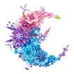 977 Pieces Artificial Flowers Building Set, Flower Centerpiece Building Blocks for Boys, Girls, Botanical Collection Crafts, Table or Wall Decor, Gift