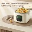 Cordless Electric Lunch Box,Rechargeable 14000mAh Battery Powered Heated Lunch Box with Keep Warm Function,Portable Food Warmer Self Heating Bowl On The Go
