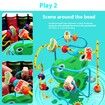 Early Childhood Education Wooden Multifunctional 7 Sided Treasure Box Beads ParentChild Interactive Toy