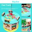 Early Childhood Education Wooden Multifunctional 7 Sided Treasure Box Beads ParentChild Interactive Toy