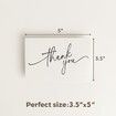 50 Pack Thank You Cards Bulk with Kraft Envelopes & Matching Stickers,Minimalist Design Perfect for Business,Weddings,Baby Bridal Showers,Graduations