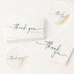 50 Pack Thank You Cards Bulk with Kraft Envelopes & Matching Stickers,Minimalist Design Perfect for Business,Weddings,Baby Bridal Showers,Graduations