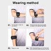 Adjustable Elbow Brace Breathable Arm Support Band Anti-slip Golf Basketball Tennis Elbow Strap Elbow Brace for Gym Sports Size M
