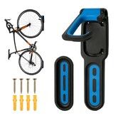 Garage Bike Rack with Tire Tray,Wall Mount Bike Hanging Storage System,Indoor Shed Wall Mount,Heavy Duty Holds Up to 30kg Color Black And Blue