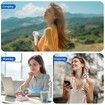 Handheld Turbo Fan,Powerful Portable Fans,Mini Fans,105 Degree Personal Rechargeable Fan,1-199 Speed,Foldable,LED Display
