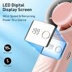 Handheld Turbo Fan,Powerful Portable Fans,Mini Fans,105 Degree Personal Rechargeable Fan,1-199 Speed,Foldable,LED Display