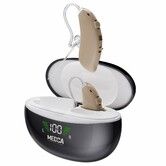 Rechargeable Hearing Aids for Seniors - BTE Digital Hearing Amplifier with Noise Cancelling for Moderate to Severe Hearing Loss, RIC 16 Channel
