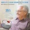 Rechargeable Hearing Aids for Seniors with Noise Cancelling 16-Channel Digital Chip Volume Control Invisible OTC Hearing Aids not Amplifiers