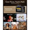 8K Digital Camera,88MP Autofocus WiFi Vlogging Camera for YouTube Video with Front and Rear Lens,Flash,Touch Screen,Lens Hood,64GB Card,2 Batteries