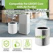 Core 600S Replacement Filter Compatible with LEVOIT Core 600S and Core 600S-P/600S-RF Air Purifier, H13 HEPA Activated Carbon Filter, White