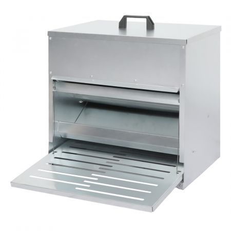 10KG Auto Chicken Feeder Dispenser Galvanised Steel