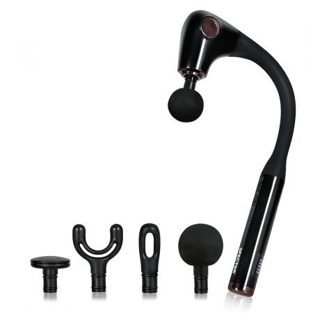 Extended Handle Massage Gun Black