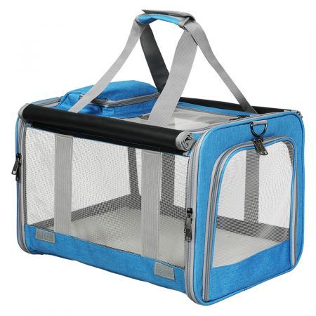 3 in 1 Pet Soft Crate Dog Cat Carrier XL Size Blue