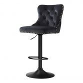 Artiss 1x Velvet Bar Stool Adjustable Height Nailhead Trim Kitchen Counter Stool