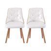 1 Set of 4 Artiss Dining Chairs White PU