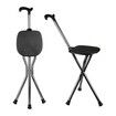 Hold 440 lbs Folding Canes with Seat Walking Stick Height Adjustment Cane Seat Capacity Frosted Handle with Magnetic Stone Massage Crutches Stool