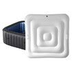 5.4Ft Inflatable Hot Tub Cover, Energy Saving Lid for Square Hot Tub, Foldable Protective Rain Overflow Cover for Inflatable Outdoor Hot Tubs
