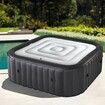 5.4Ft Inflatable Hot Tub Cover, Energy Saving Lid for Square Hot Tub, Foldable Protective Rain Overflow Cover for Inflatable Outdoor Hot Tubs
