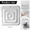 4.4Ft Inflatable Hot Tub Cover, Energy Saving Lid for Square Hot Tub, Foldable Protective Rain Overflow Cover for Inflatable Outdoor Hot Tubs