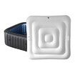 4.4Ft Inflatable Hot Tub Cover, Energy Saving Lid for Square Hot Tub, Foldable Protective Rain Overflow Cover for Inflatable Outdoor Hot Tubs