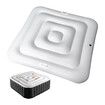 4.4Ft Inflatable Hot Tub Cover, Energy Saving Lid for Square Hot Tub, Foldable Protective Rain Overflow Cover for Inflatable Outdoor Hot Tubs