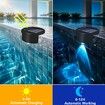 Solar Above Ground Pool Lights,4 Pack Waterproof Swimming Pool Side Light,Outdoor Wireless Inground Pool Lighting,LED Lights for Around Pool