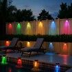 Solar Above Ground Pool Lights,4 Pack Waterproof Swimming Pool Side Light,Outdoor Wireless Inground Pool Lighting,LED Lights for Around Pool
