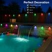 Solar Above Ground Pool Lights,4 Pack Waterproof Swimming Pool Side Light,Outdoor Wireless Inground Pool Lighting,LED Lights for Around Pool