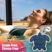 2Pcs Hot Tub Scum Absorber, Scum Turtle Hot Tub Cleaner Hot Tub Accessories Hot Tub Sponge for Scum Reusable Spa and Pool Cleaner
