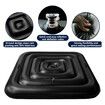 4.2 Ft Black Inflatable Hot Tub Cover, Energy Saving lid for Square Hot Tub with Handle for Outdoor Inflatable Hot Tubs