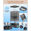 3.5L Automatic Cat Feeder for Two Cats, Cat Food Dispenser with Stainless Steel Bowl, Timed Cat Feeder Programmable 1 to 6 Meals Control