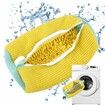 2 Pc Portable Reusable Laundry Shoe Bags for Washing Machine and Dryer, Shoe Cleaning Bag for All Types and Sizes Color Yellow