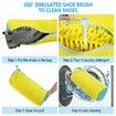 2 Pc Portable Reusable Laundry Shoe Bags for Washing Machine and Dryer, Shoe Cleaning Bag for All Types and Sizes Color Yellow