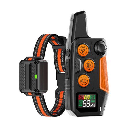 Dog Shock Collar 3300FT 4 Channels Dog Training Collar with Remote Waterproof Rechargeable E-Collar for 8-120lbs Small Medium Large Dogs