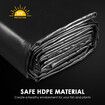 6x8m Pond Liner HDPE Fish Koi Pool Skin Waterfall Water Garden Pad Black Reservoir Fountain Landscaping Aquaculture Farming Sewage Heavy Duty 0.2mm