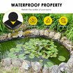 6x8m Pond Liner HDPE Fish Koi Pool Skin Waterfall Water Garden Pad Black Reservoir Fountain Landscaping Aquaculture Farming Sewage Heavy Duty 0.2mm
