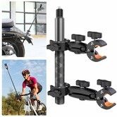 6+9 inch 1.2m Selfie Stick Motorcycle Bike Handlebar Mount Insta360 X5 X4 X3 X2 X ONE RS Double Clamp Umbrella Third Person Cycling Video Christmas Gift