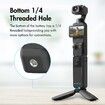 Battery Grip For DJI Osmo Pocket 3 High-Capacity 2800mAh Battery Grip For Longer Shooting (Black)
