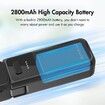 Battery Grip For DJI Osmo Pocket 3 High-Capacity 2800mAh Battery Grip For Longer Shooting (Black)