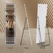 LED Full Length Mirror Floor Vanity Free Standing Body Wall Mounted Hanging Leaning Lighted Hallway Bedroom Dressing Makeup 3 Light Colours 40x2x160cm