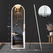 LED Full Length Mirror Vanity Arched Body Dressing Floor Free Standing Hanging Leaning Lighted Wall Lighted Bedroom Hallway 3 Light Colours 50x2x160cm